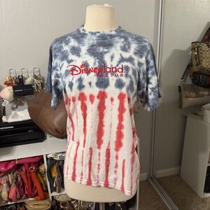 Vintage Disneyland Tie-Dye American Flag T-Shirt